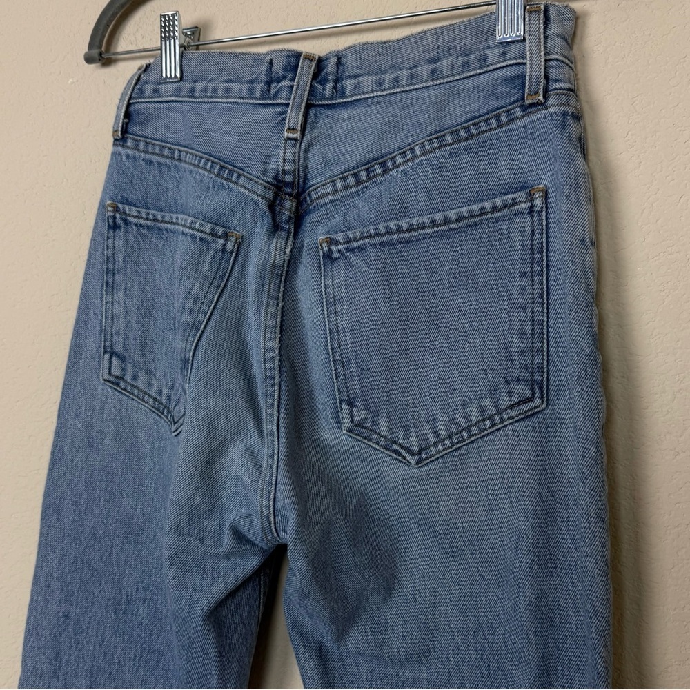 AGOLDE Riley High Rise Straight Crop Distressed Jeans - Picture 8 of 10
